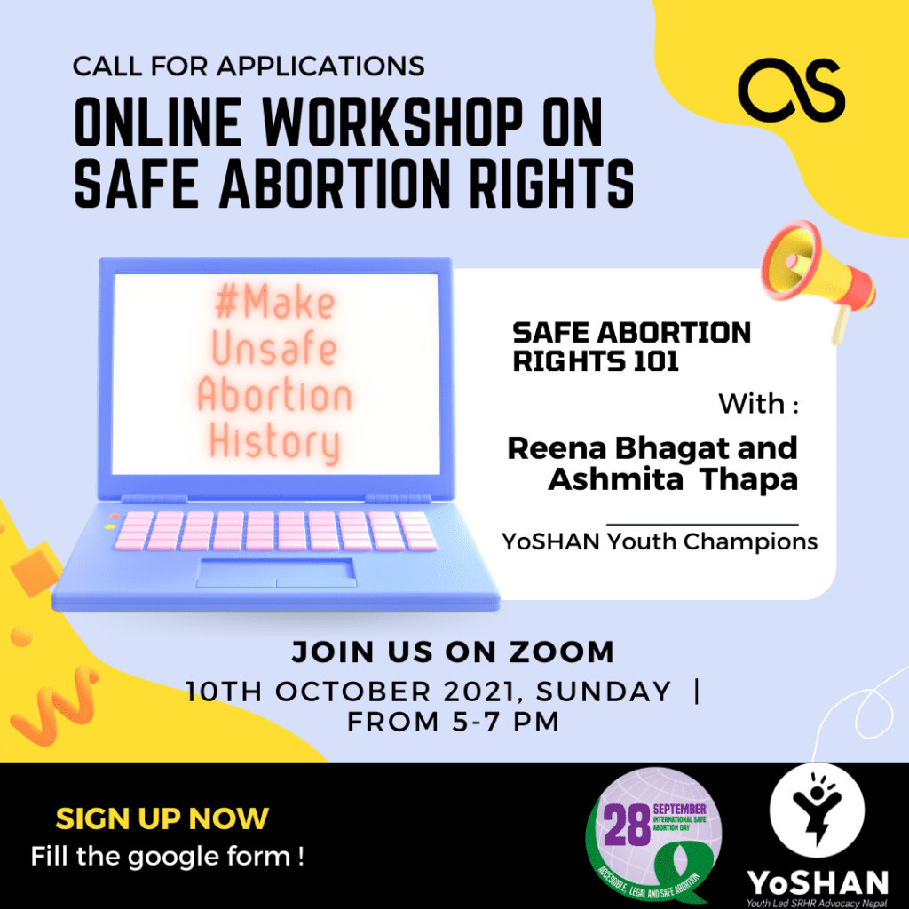 Call for Applications: Online Workshop on Safe Abortion 4 Online course